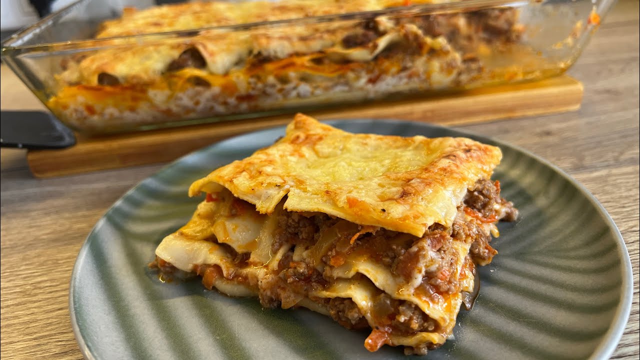Perinteinen lasagne ”Vincigrassi”. Resepti, vaihe vaiheelta.