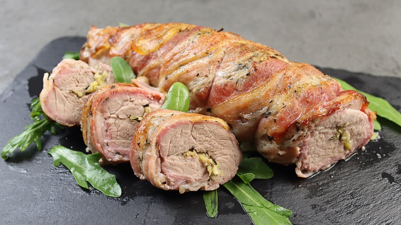 Paistettu porsaanfilee, täytetty vihanneksilla, on loistava idea, jolla voit tehdä vaikutuksen ilman suuria kustannuksia.