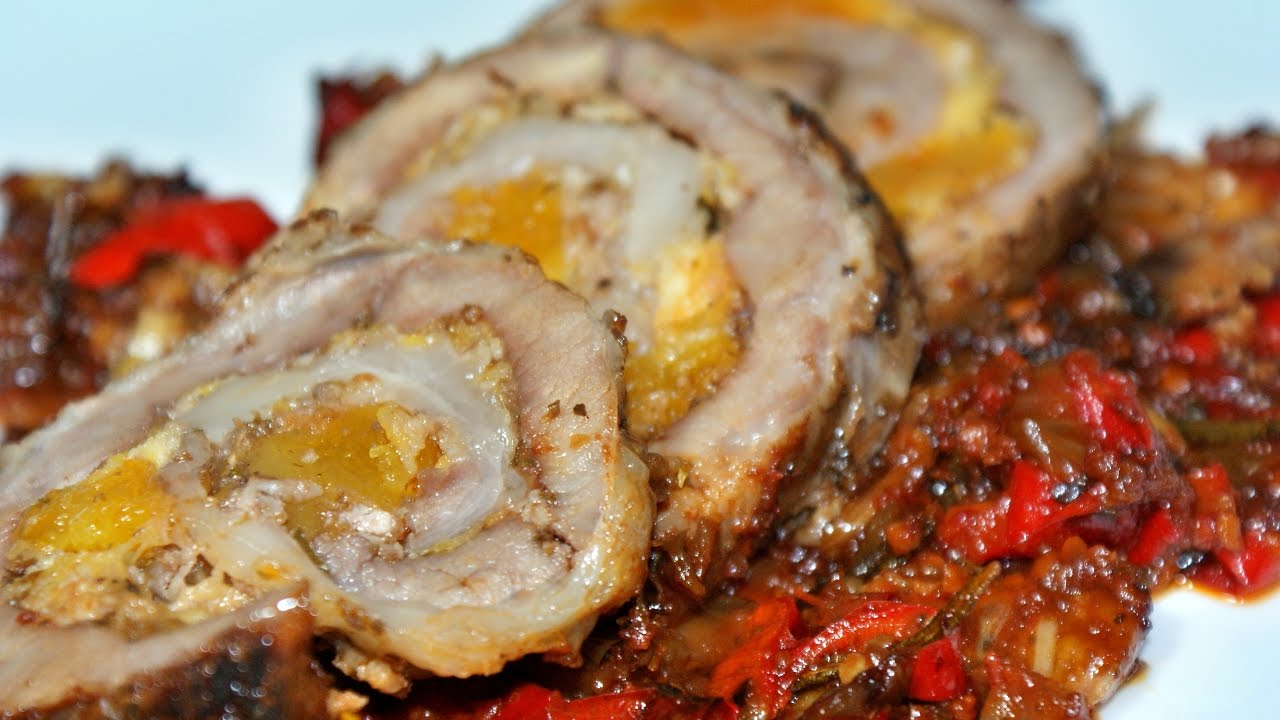 Paistettu porsaanfilee, täytetty vihanneksilla, on loistava idea, jolla voit tehdä vaikutuksen ilman suuria kustannuksia.