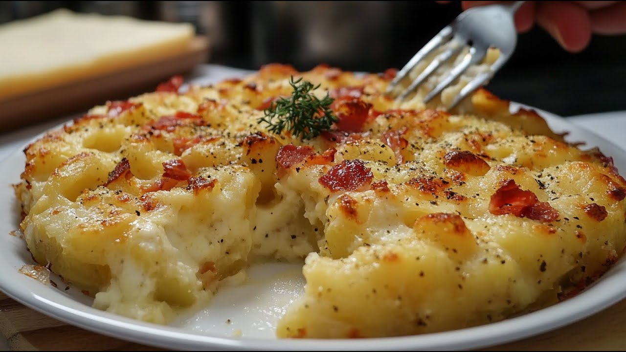 Pavun ja perunan uuniruoka: todellinen herkku suoraan uunista.