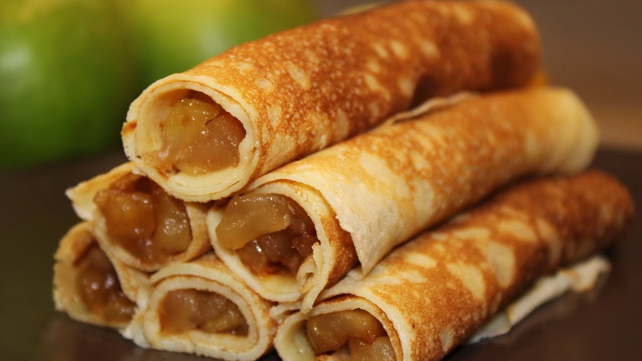 Ota omenat ja hiilihapollinen juoma. Odota hetki, ja saat herkullisia pannukakkuja.